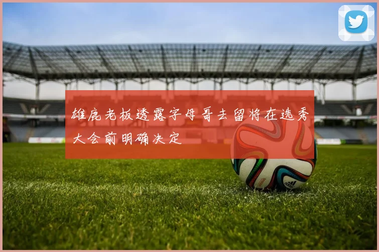 雄鹿老板透露字母哥去留将在选秀大会前明确决定